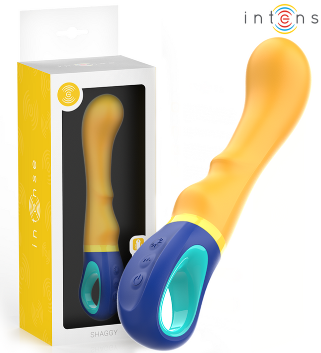 INTENSE - SHAGGY G-SPOT VIBRATOR YELLOW