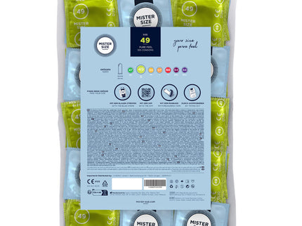 MISTER SIZE - CONDOM SIZE S 49 MM (100 UNITS)