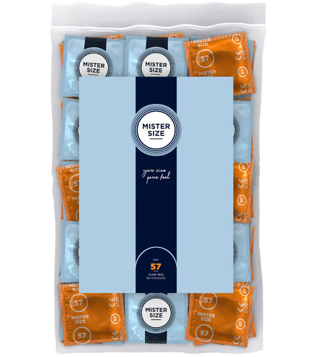 MISTER SIZE - CONDOM SIZE L 57 MM (100 UNITS)