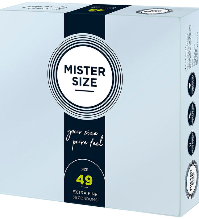 MISTER SIZE - CONDOM SIZE S 49 MM (36 UNITS)