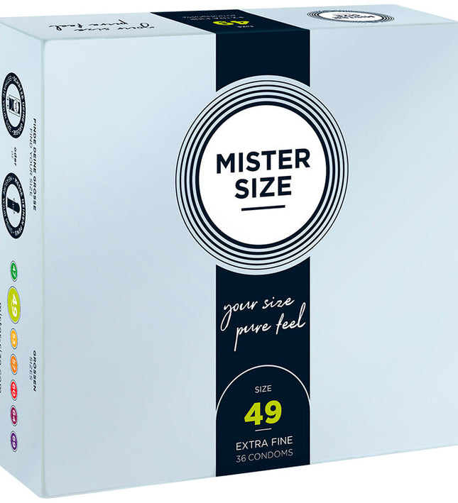 MISTER SIZE - CONDOM SIZE S 49 MM (36 UNITS)