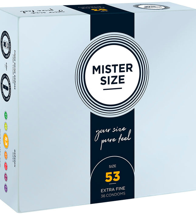 MISTER SIZE - CONDOM SIZE M 53 MM (36 UNITS)