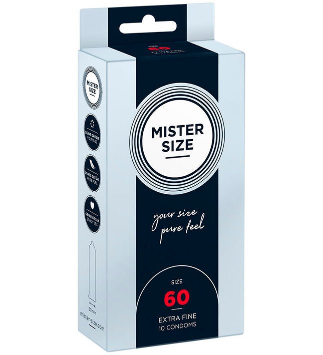 MISTER SIZE - CONDOM SIZE XL 60 MM (10 UNITS)