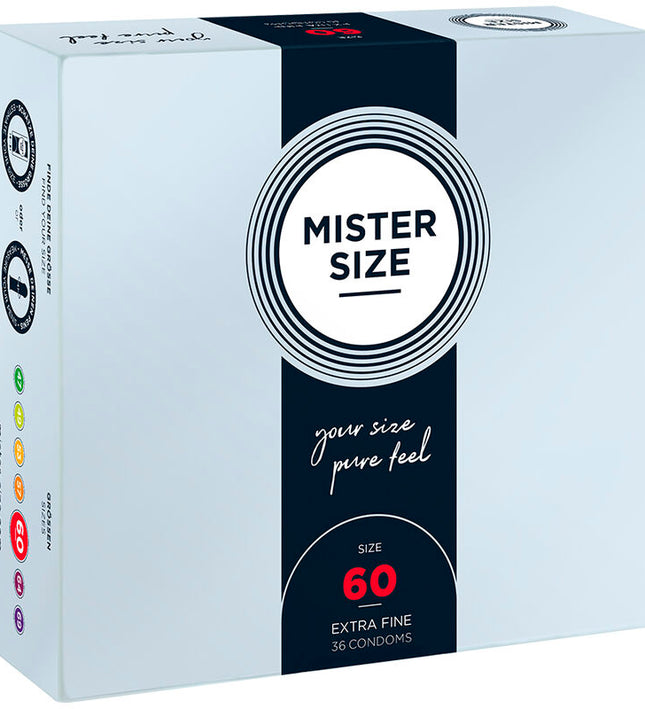 MISTER SIZE - CONDOM SIZE XL 60 MM (36 UNITS)