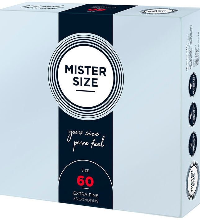 MISTER SIZE - CONDOM SIZE XL 60 MM (36 UNITS)