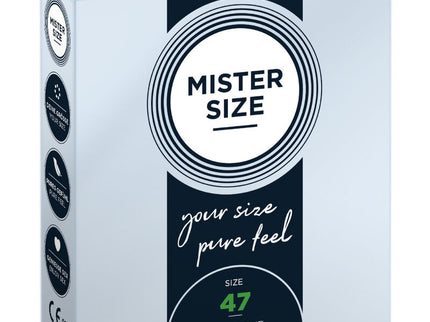 MISTER SIZE - CONDOMS SIZE XS 47 MM (3 UNITS)