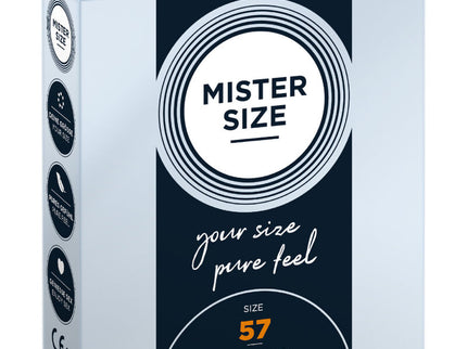 MISTER SIZE - CONDOM SIZE L 57 MM (3 UNITS)
