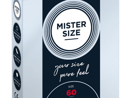 MISTER SIZE - CONDOM SIZE XL 60 MM (3 UNITS)