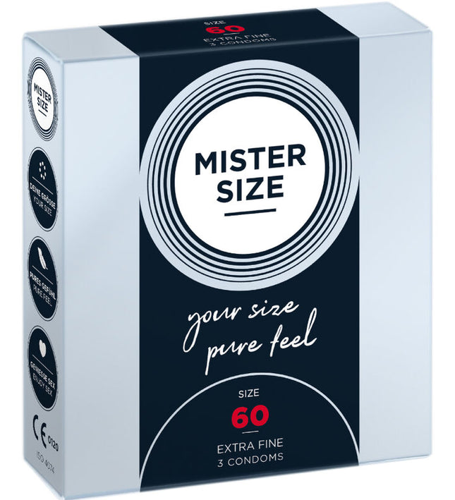 MISTER SIZE - CONDOM SIZE XL 60 MM (3 UNITS)