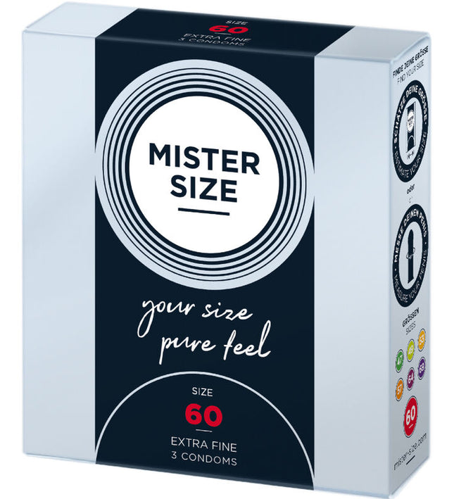 MISTER SIZE - CONDOM SIZE XL 60 MM (3 UNITS)
