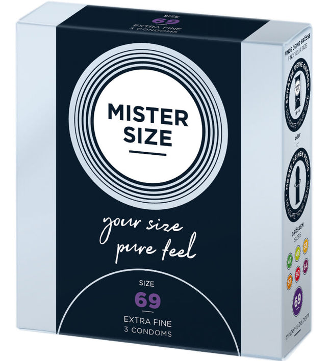 MISTER SIZE - CONDOMS SIZE XXXL 69 MM (3 UNITS)
