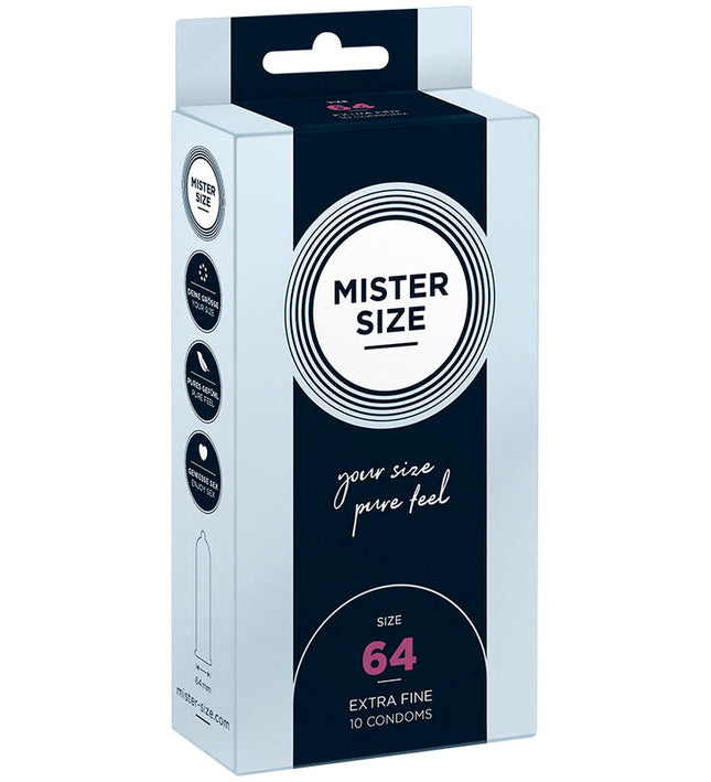 MISTER SIZE - CONDOMS SIZE XXL 64 MM (10 UNITS)