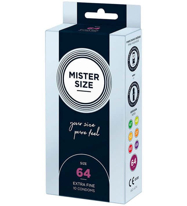 MISTER SIZE - CONDOMS SIZE XXL 64 MM (10 UNITS)