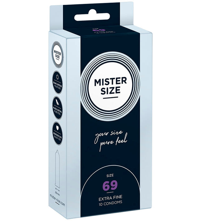 MISTER SIZE - CONDOMS SIZE XXXL 69 MM (10 UNITS)