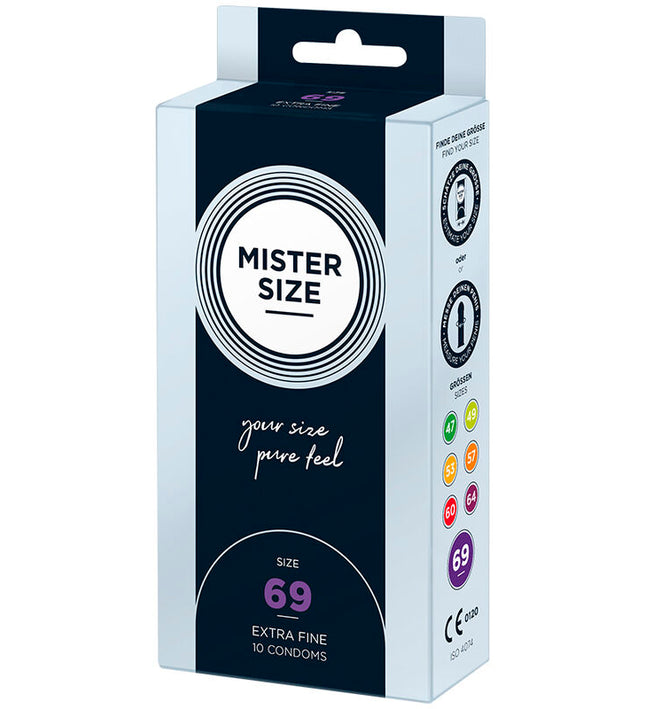 MISTER SIZE - CONDOMS SIZE XXXL 69 MM (10 UNITS)