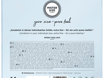 MISTER SIZE - CONDOMS SIZE XXXL 69 MM (36 UNITS)