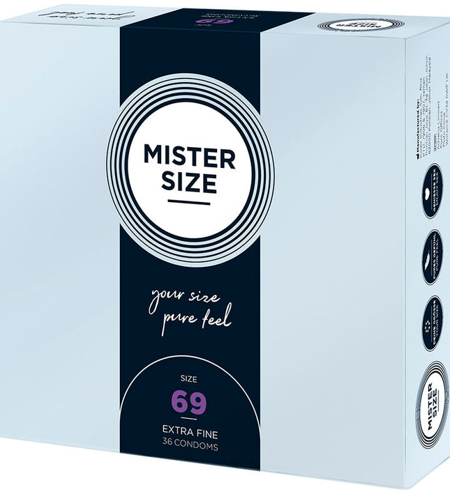 MISTER SIZE - CONDOMS SIZE XXXL 69 MM (36 UNITS)