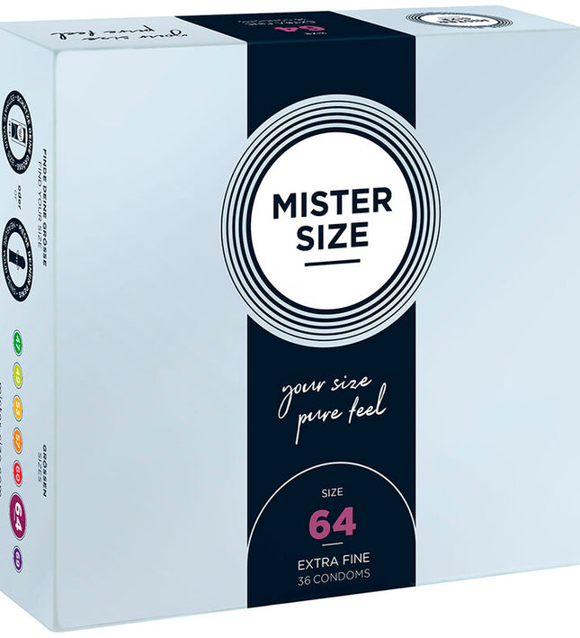 MISTER SIZE - CONDOMS SIZE XXL 64 MM (36 UNITS)