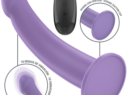 INTENSE - EDDIE VIBRATOR 17.5 CM 10 VIBRATIONS PURPLE REMOTE CONTROL
