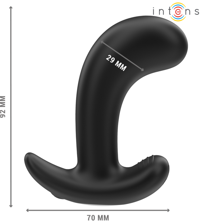 INTENSE - CHANDLER ANAL PLUG 10 VIBRATIONS BLACK REMOTE CONTROL