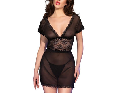 CHILIROSE - CR 4830 BABYDOLL BLACK XL