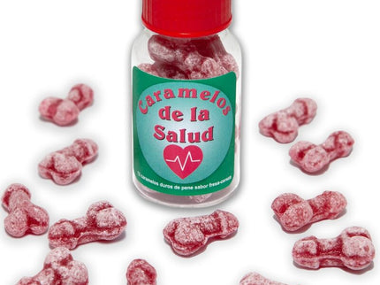 DIABLO PICANTE - 12 HEALTH CANDIES PENIS SHAPE STRAWBERRY/CHERRY