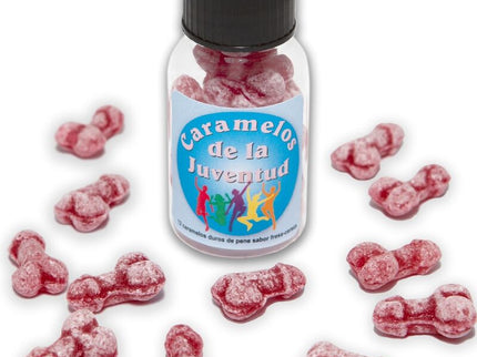 DIABLO PICANTE - 12 YOUTH CANDIES PENIS SHAPE STRAWBERRY/CHERRY