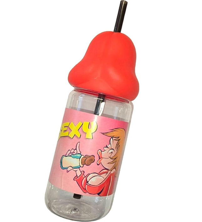 DIABLO PICANTE - PENIS SHAPED 360 ML BABY BOTTLE RED