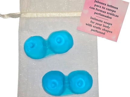 DIABLO PICANTE - 2 BREASTS SHAPED PERFUMED SOAPS BLUE