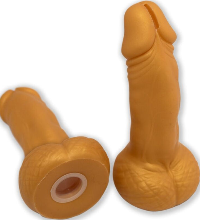 DIABLO PICANTE - PENIS SHAPED PIGGY BANK 22.5 CM GOLD