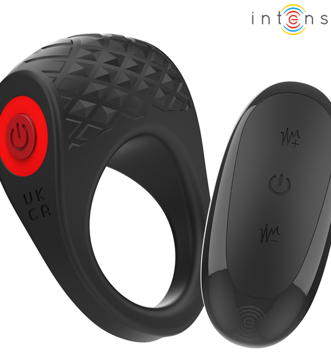 INTENSE - CLOVER VIBRATOR PENIS RING 10 VIBRATIONS BLACK