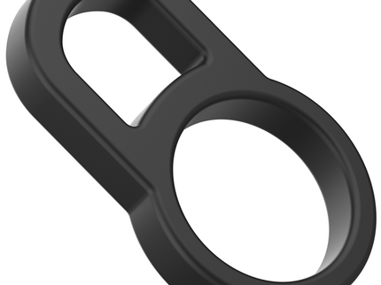 INTENSE - BOBBY DOUBLE SILICONE PENIS RING BLACK