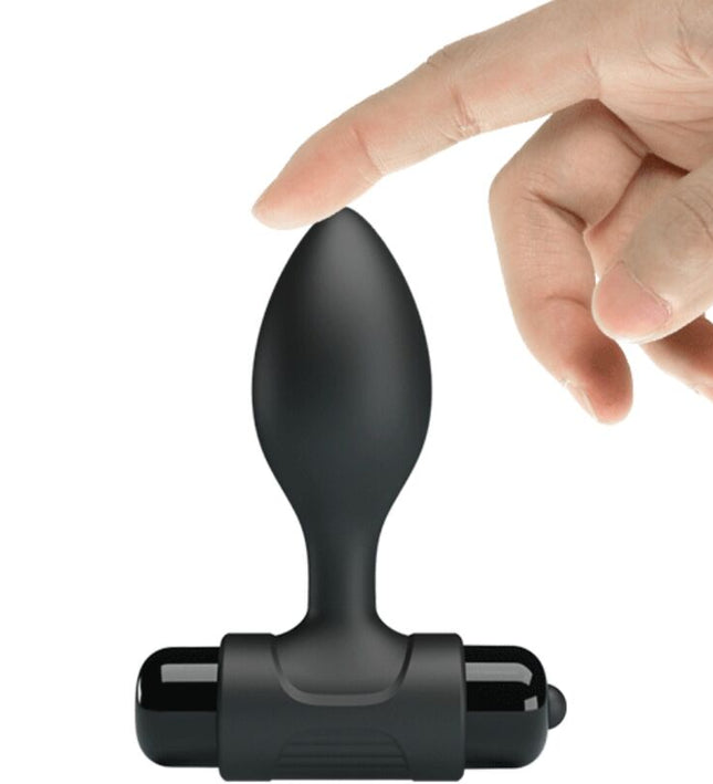 PRETTY LOVE - VIBRA BUTT 10 VIBRATIONS ANAL PLUG BLACK