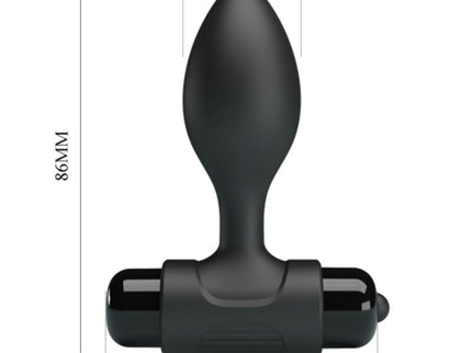 PRETTY LOVE - VIBRA BUTT 10 VIBRATIONS ANAL PLUG BLACK