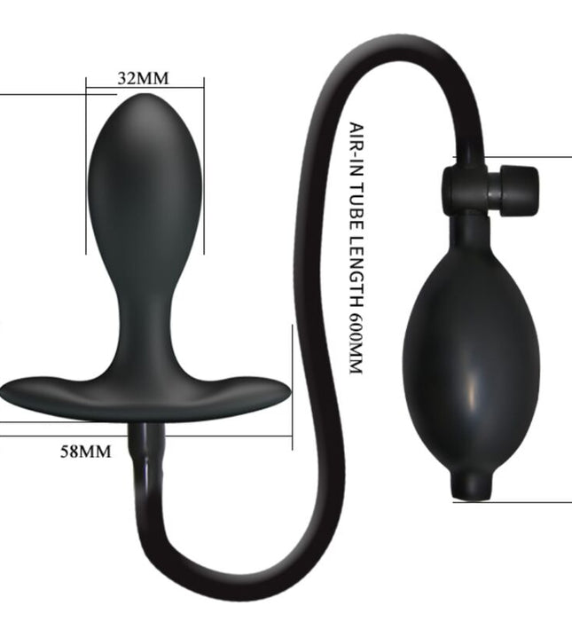 PRETTY LOVE - INFLATABLE ANAL PLUG BLACK
