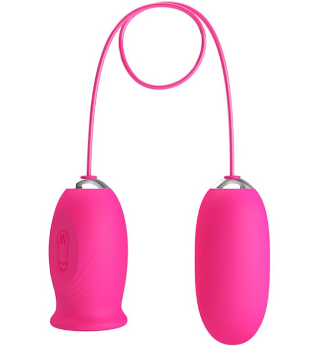 PRETTY LOVE - DAISY VIBRATING EGG + CLITORIS STIMULATING TONGUE PINK