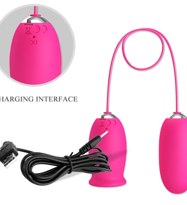 PRETTY LOVE - DAISY VIBRATING EGG + CLITORIS STIMULATING TONGUE PINK