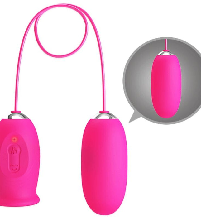 PRETTY LOVE - DAISY VIBRATING EGG + CLITORIS STIMULATING TONGUE PINK