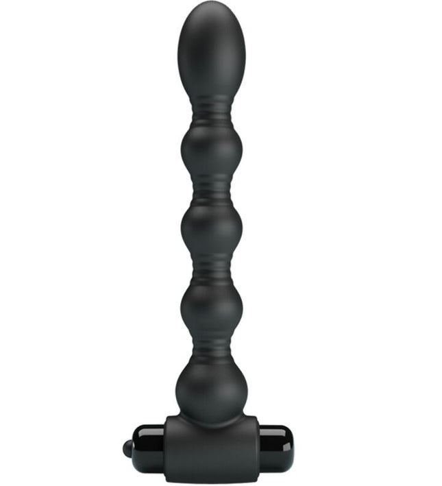 PRETTY LOVE - LYNN SILICONE ANAL PLUG 10 VIBRATIONS BLACK