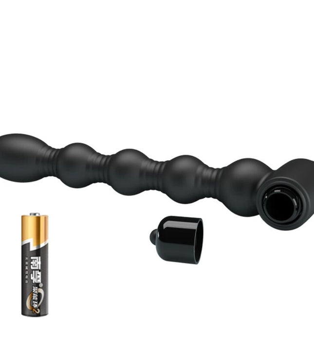 PRETTY LOVE - LYNN SILICONE ANAL PLUG 10 VIBRATIONS BLACK