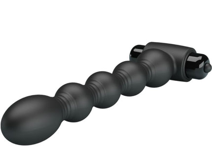 PRETTY LOVE - LYNN SILICONE ANAL PLUG 10 VIBRATIONS BLACK