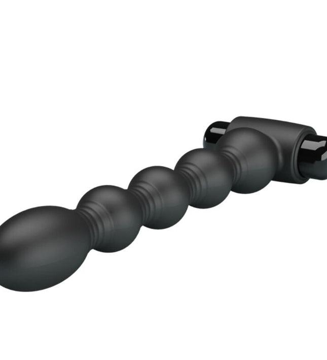 PRETTY LOVE - LYNN SILICONE ANAL PLUG 10 VIBRATIONS BLACK