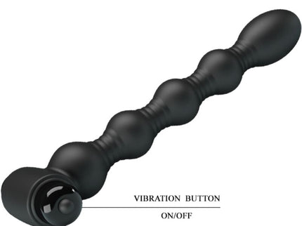 PRETTY LOVE - LYNN SILICONE ANAL PLUG 10 VIBRATIONS BLACK