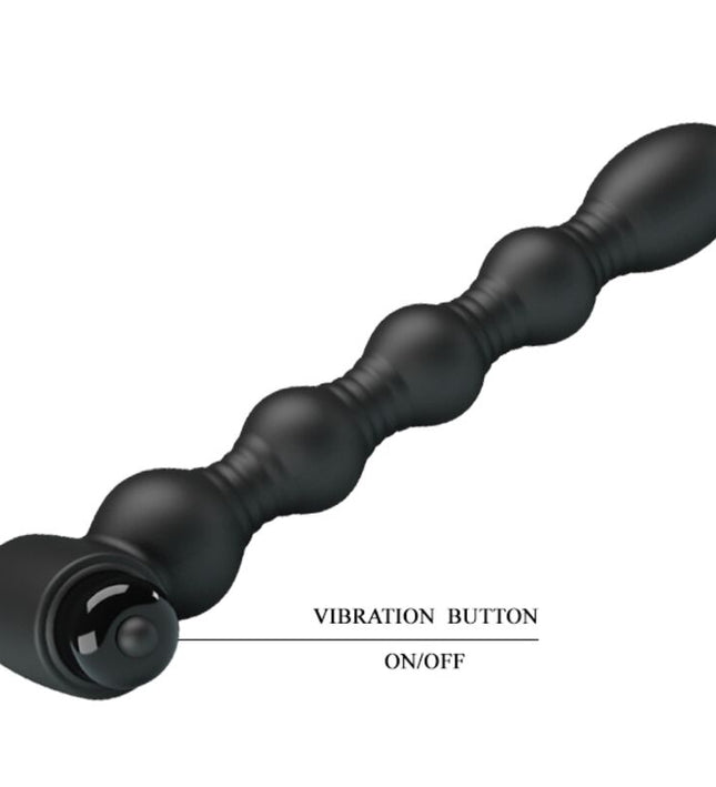 PRETTY LOVE - LYNN SILICONE ANAL PLUG 10 VIBRATIONS BLACK