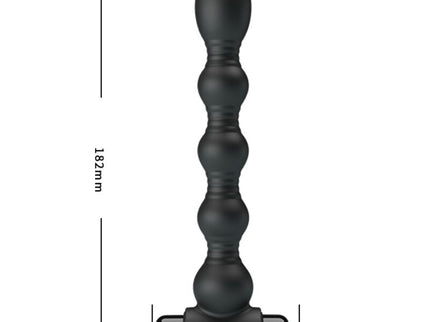 PRETTY LOVE - LYNN SILICONE ANAL PLUG 10 VIBRATIONS BLACK