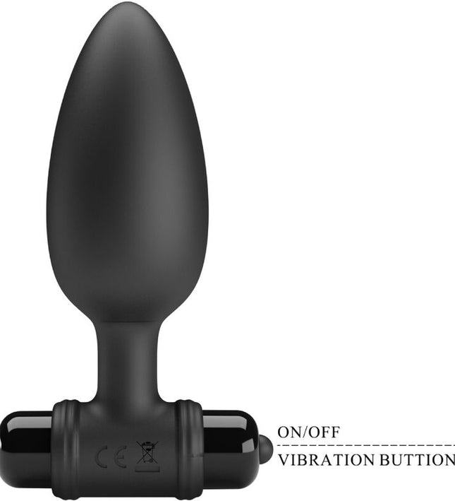 PRETTY LOVE - VIBRA BUTT PLUG 2 ANAL PLUG 10 VIBRATIONS BLACK