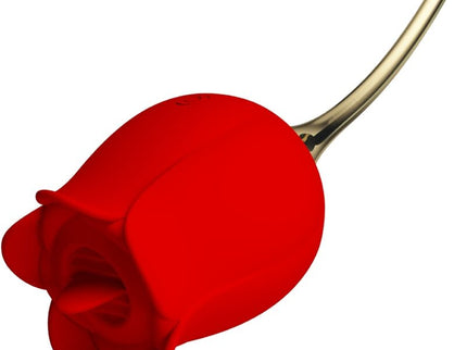 PRETTY LOVE - ROSE LOVER ROSE CLITORIS STIMULATOR 12 VIBRATIONS RED