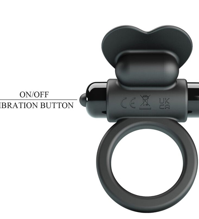 PRETTY LOVE - DEBONAIRE VIBRATING RING RABBIT 10 VIBRATIONS BLACK