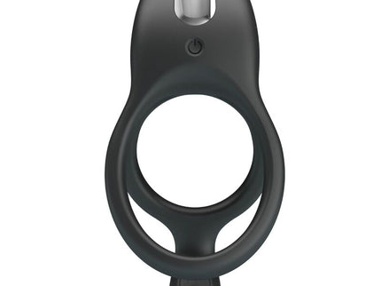 PRETTY LOVE - SETH DOUBLE VIBRATING RING RABBIT 7 VIBRATIONS BLACK
