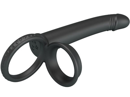PRETTY LOVE - DILLION DOUBLE PENETRATION DOUBLE COCK RING BLACK